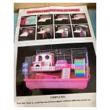 HAMSTER HOUSE AND CAGE SET IN BLUE