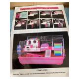 HAMSTER HOUSE AND CAGE SET IN BLUE