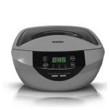 2021 Ultrasonic Cleaner with Degas, Heating and Time Setting for Jewelry, Ring, Silver, Retainer, Eyeglass, Watches, Coins, 2.5L, 120 Watts, 40KHz, Powerful Double Transducers by VCUTECH (Grey)