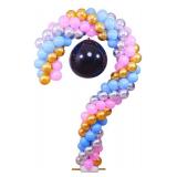 Baby Gender Revelation Party Supplies Question Mark Metal Balloon Arch Kit, including balloons, pumps and balloon rings. Easy to assemble, suitable for boys or girls. Baby Tips Party Decoration