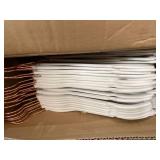 Basics Slim, Velvet, Non-Slip Clothes Suit Hangers, Ivory/Gold - Pack of 50