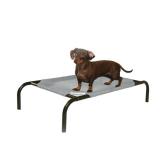 The Original Coolaroo Elevated Pet Dog Bed for Indoors & Outdoors, Small, Gray