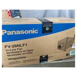 Panasonic FV-20NLF1 WhisperLine Remote Mount In-Line Spot Ventilation Fan, Quiet Air Flow