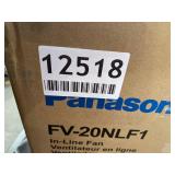 Panasonic FV-20NLF1 WhisperLine Remote Mount In-Line Spot Ventilation Fan, Quiet Air Flow