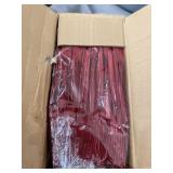 GSSUSA Red Kraft Paper Gift Bags 8x4.75x10.5 Paper Bags with Handles Bulk 100 Pack, Kraft Paper Bags for Shopping, Retail, Business, Boutique, Grocery, Merchandise, Restaurant To Go Take Out Bags