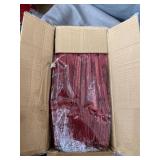 GSSUSA Red Kraft Paper Gift Bags 8x4.75x10.5 Paper Bags with Handles Bulk 100 Pack, Kraft Paper Bags for Shopping, Retail, Business, Boutique, Grocery, Merchandise, Restaurant To Go Take Out Bags