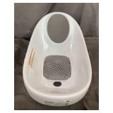 Boon Soak 3-Stage Baby Bathtub, Non-Slip Newborn to Toddler Baby Bath Seat for Sink, Gray