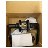 Black Door Lever for Bedroom and Bathroomï¼4 Pack, Privacy Door Knobs with Locking, Matte Black, Privacy keyless Door Handle, Left and Right Reversible Locksets.