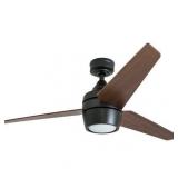 Honeywell Eamon 52" Modern Espresso Bronze Remote Control Ceiling Fan with Integrated LED Light, 3 Blade