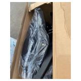 KOLLIEE Mid Back Mesh Office Chair Ergonomic Swivel Black Mesh Computer Chair Flip Up Arms with Lumbar Support Adjustable Height Task Chair