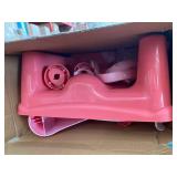 Safety 1st Easy Care Swing Tray Feeding Booster, Coral Crush