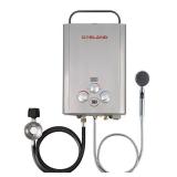 JUNSKY AMERICA INC 6 l, 1.58 GPM Residential Liquid Propane Outdoor Portable Tankless Gas Water Heater