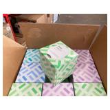 Amazon Brand Solimo Facial Tissues Lotion 18 Cube Boxes 75 Tissues clean care