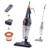 Black+Decker - Dry Corded 3-in-1 Stick Vacuum - Orange