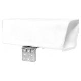 Plastic Newspaper Delivery Tube Box Receptacle & Mounting Bracket, White