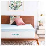 LINENSPA 3 Inch Gel Infused Memory Foam King Mattress Topper