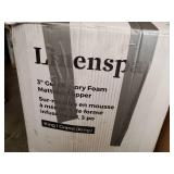 LINENSPA 3 Inch Gel Infused Memory Foam King Mattress Topper
