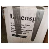 LINENSPA 3 Inch Gel Infused Memory Foam King Mattress Topper