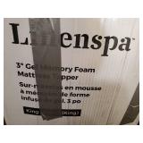 LINENSPA 3 Inch Gel Infused Memory Foam King Mattress Topper