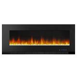 amazonbasics Wall-Mounted Recessed Electric Fireplace