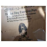 Playpen for Dogs with Panels in Black (24 in. L x 3 in. W x 24 in. H (19 lbs.))