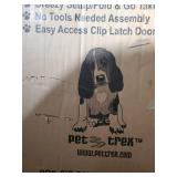 Playpen for Dogs with Panels in Black (24 in. L x 3 in. W x 24 in. H (19 lbs.))