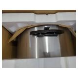 22 Quart Electric Turkey Roaster Oven with Glass Lid, Large Electric Turkey Roaster Oven with Removable Pan, Turkey Roaster with Roasting Pan, Self-Basting Lid, Cool-Touch Handles(Silver)