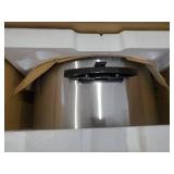 22 Quart Electric Turkey Roaster Oven with Glass Lid, Large Electric Turkey Roaster Oven with Removable Pan, Turkey Roaster with Roasting Pan, Self-Basting Lid, Cool-Touch Handles(Silver)