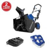 Snow Joe 24V-X2-SB18 48-Volt iON+ Cordless Snow Blower Kit, 48V, 4.0-Ah, 18-Inch