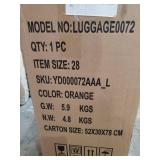 Coolife Luggage Expandable(only 28") Suitcase PC+ABS Spinner 20in 24in 28in Carry on (orange new, L(28in)