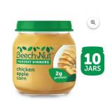 (10) Beech-Nut Harvest Dinners Stage 2, Chicken Apple & Corn Baby Food, 4 oz Jar