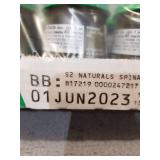 (10) Beech-Nut Naturals Stage 2, Spinach Zucchini & Peas Baby Food, 4 oz Jar