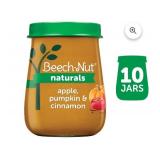 (10) Beech-Nut Naturals Stage 2, Apple Pumpkin & Cinnamon Baby Food, 4 oz Jar