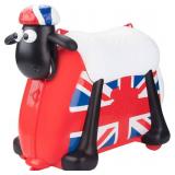 Norwegian Kids Suitcase Ride-on Shaun The Sheep Norway Flag Hand Luggage Red
