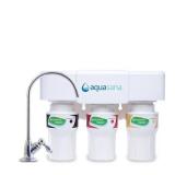 Aquasana - Claryum 3-Stage 600 Gallon Under Sink Water Filter System with Dedicated Faucet - Chrome