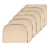 6-PACK MEMORY FOAM HONEYCOMB CHAIR SET PADS SAND COLOR (X002D5OMGD)