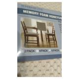 6-PACK MEMORY FOAM HONEYCOMB CHAIR SET PADS SAND COLOR (X002D5OMGD)