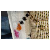 Well Woven StarBright Dandy Dots And Stripes Modern Geometric White 3