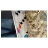 Well Woven StarBright Dandy Dots And Stripes Modern Geometric White 3