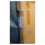 BLUE COW PICTURE WALL ART CANVAS FRAMED READY TO HANG 27"Ã22"" ( X002OH31R7)