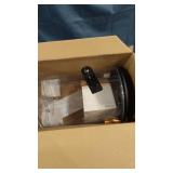 TOPFUN UNDERWATER WORLD 3 GALLON BLACK GLASS AQUARIUM