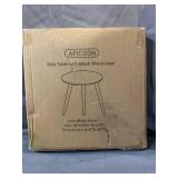 Apicizon Round Side Table, White Nightstand Coffee End Table for Living Room