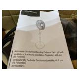amazonbasics Adjustable Oscillating Standing Pedestal Fan - 16-Inch