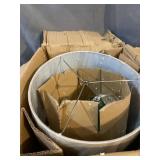 Catalina Jasmine Thumbprint 1-Light Table Lamp in Blue