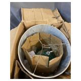 Catalina Jasmine Thumbprint 1-Light Table Lamp in Blue