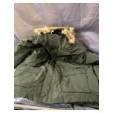 Goodthreads Mens Down Filled Hooded Parka/ Green (dusty From Warehouse)