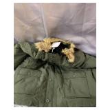 Goodthreads Mens Down Filled Hooded Parka/ Green (dusty From Warehouse)