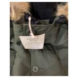 Goodthreads Mens Down Filled Hooded Parka/ Green (dusty From Warehouse)