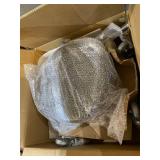 Karrie Swivel Stool Chair Adjustable Height,Heavy Duty Hydraulic Rolling Metal Stool for Kitchen,Salon,Bar,Office,Massage (Black)