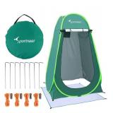 Sportneer Pop Up Privacy Changing Tent Camping Shower Tent, Portable Dressing Bathroom Potty Tent for Camping Hiking Toilet Beach Sun Shelter Picnic Fishing with Carrying Bag, UPF50+ 6.25 ft Tall